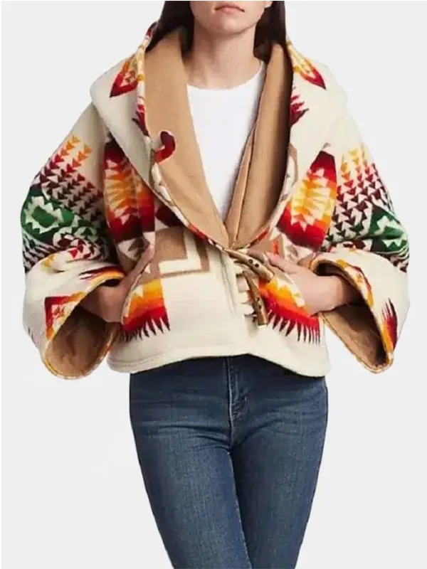 Beth-Dutton-Yellowstone-Aztec-Poncho-Cloak-Coat Beth Dutton Yellowstone Aztec Poncho Cloak Coat