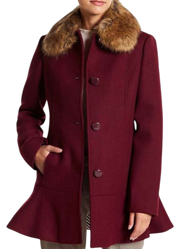 Camila-Mendes-Riverdale-Maroon-Coat Camila Mendes Riverdale Maroon Coat