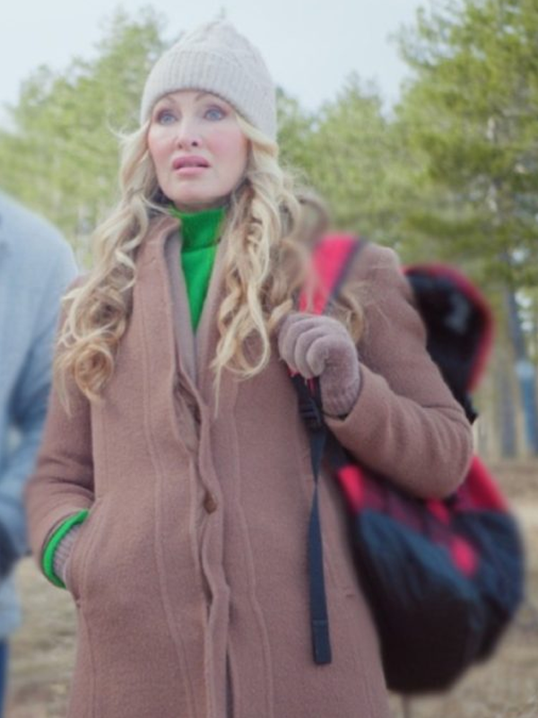 Caprice-Bourret-A-European-Christmas-2024-Brown-Coat Caprice Bourret A European Christmas 2024 Brown Coat