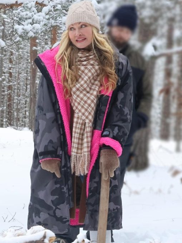 Caprice-Bourret-A-European-Christmas-2024-Camo-Coat Caprice Bourret A European Christmas 2024 Camo Coat