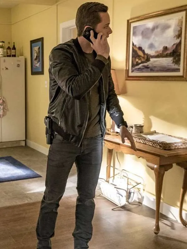 Chicago-P.D-Detective-Jay-Halstead-Bomber-Jacket Chicago P.D Detective Jay Halstead Bomber Jacket