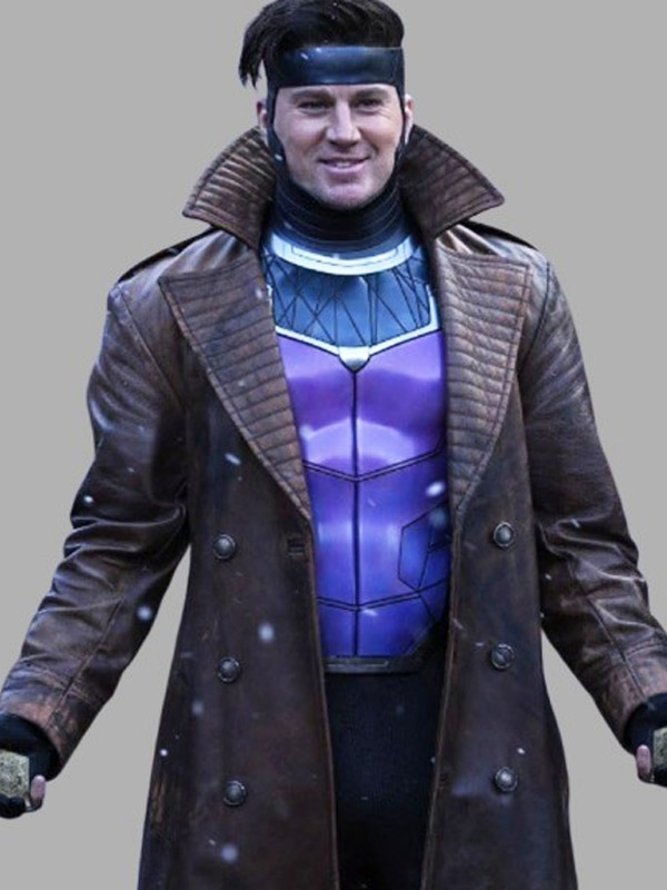 Deadpool-Wolverine-2024-Channing-Tatum-Brown-Leather-Coat Deadpool & Wolverine 2024 Channing Tatum Brown Leather Coat