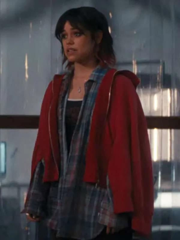Death-of-a-Unicorn-2025-Jenna-Ortega-Red-Hoodie Death of a Unicorn 2025 Jenna Ortega Red Hoodie
