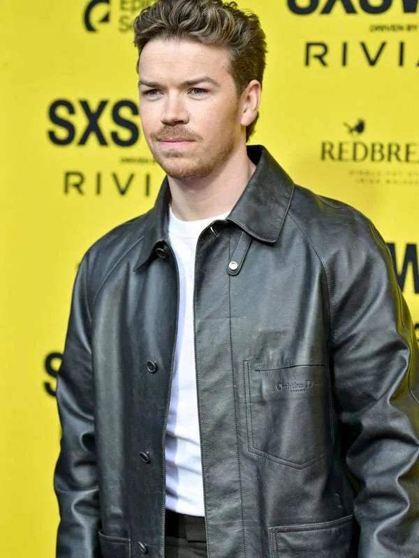 Death-of-a-Unicorn-2025-Will-Poulter-Leather-Coat Death of a Unicorn 2025 Will Poulter Leather Coat