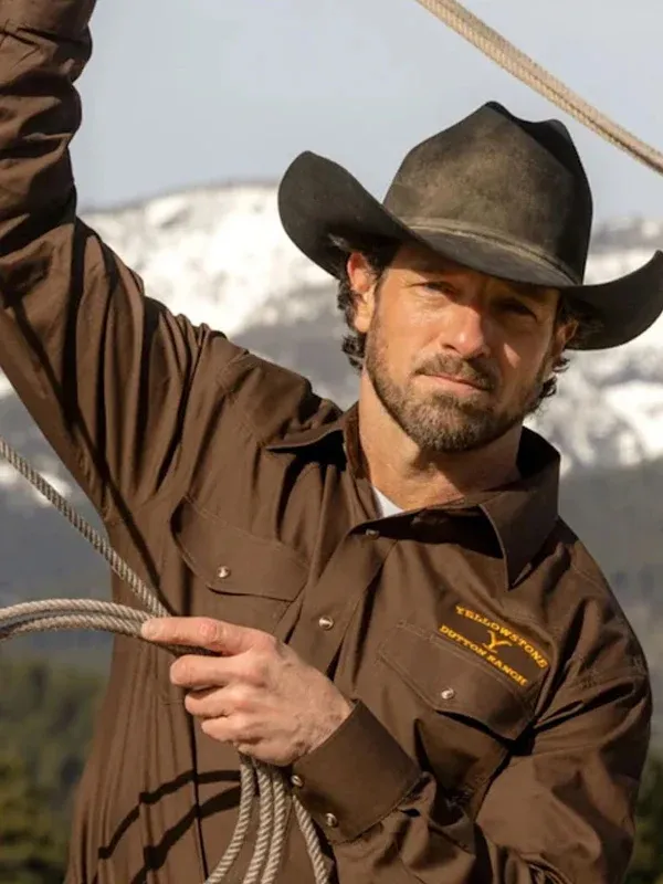Dutton Ranch Yellowstone S05 Brown Shirt