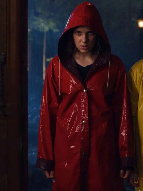 Eleven Stranger Things Red Hooded Coat