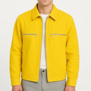 straight-cut-jacket-in-vibrant-yellow-with-zip-pockets-for-men_s-fashion-casual-classic-menswear-coats-long-sleeve-all-seasons
