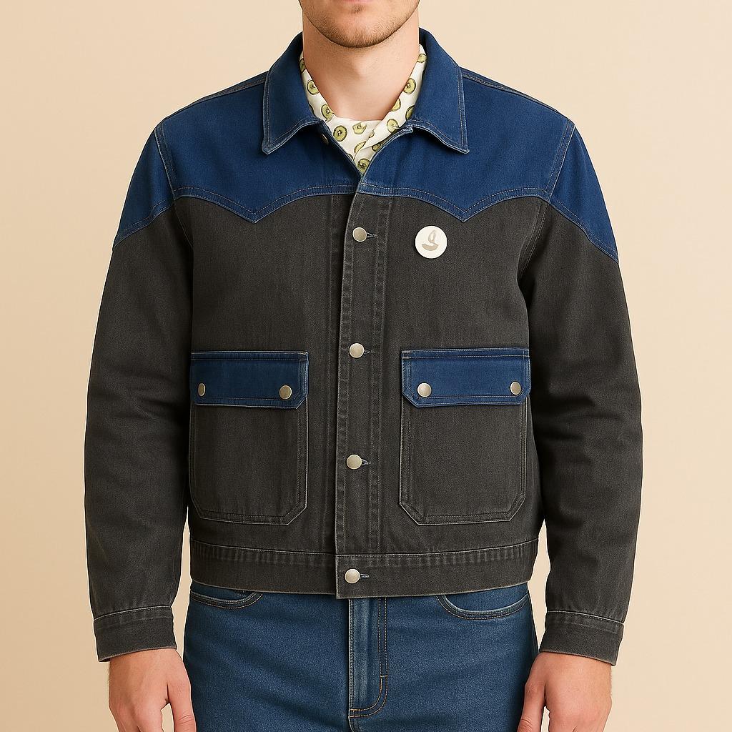 Back To Future Marty McFly Grey Denim Jacket For Mens Retro Vintage Mcfly Jean Jacket Movie Cosplay Jacket All Seasons Classic Menswear Coats