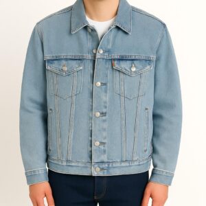 mens-denim-jacket-trucker-light-blue-classic-fit-with-front-pockets-button-closure-for-everyday-use-casual-menswear-coats-stylish-all-seasons-long-sleeve