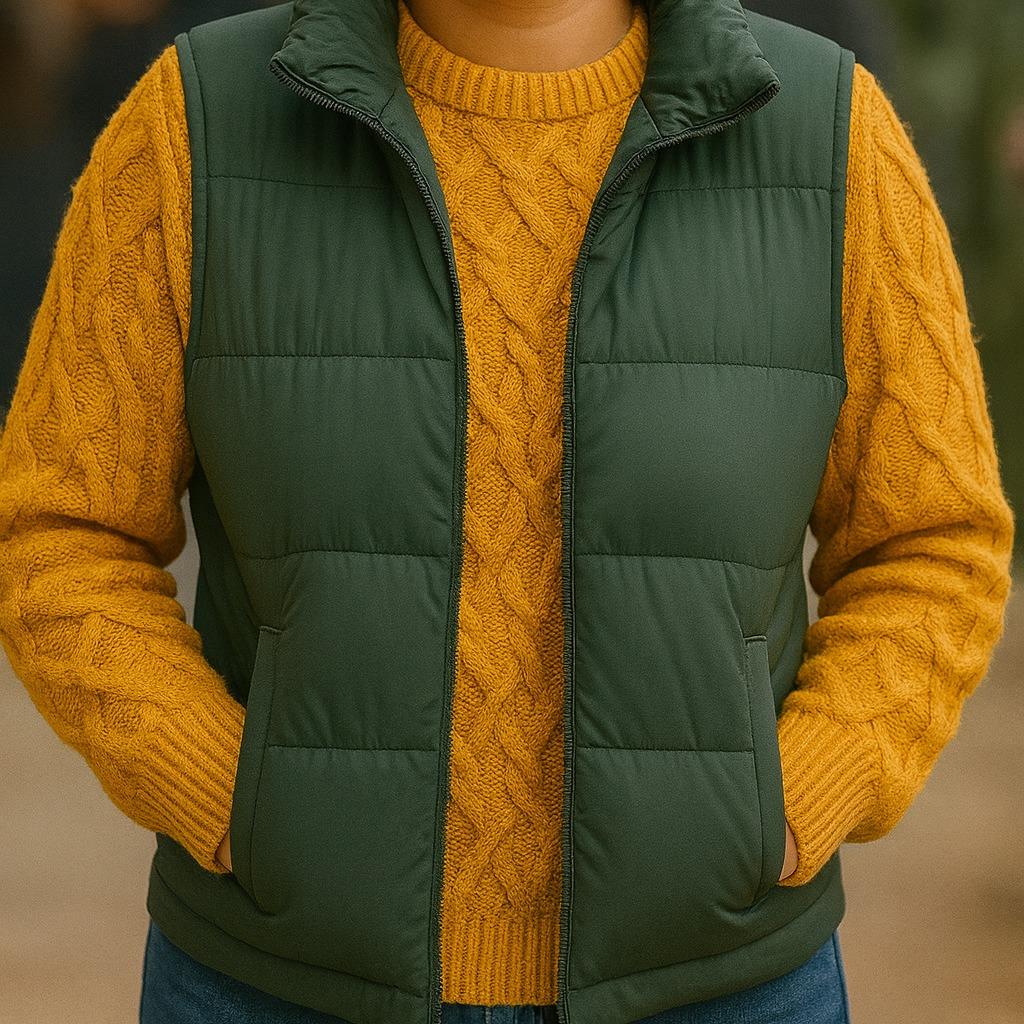 Women's Quilted Puffer Vest for Layering & Winter Style