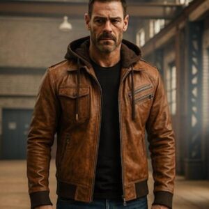 mens-brown-leather-bomber-jacket-with-hood-handmade-biker-style-for-stylish-men-menswear-winter-versatile-artisanal-design-hoodie-coats-love-personalized-long-sleeve-casual-plain-tops